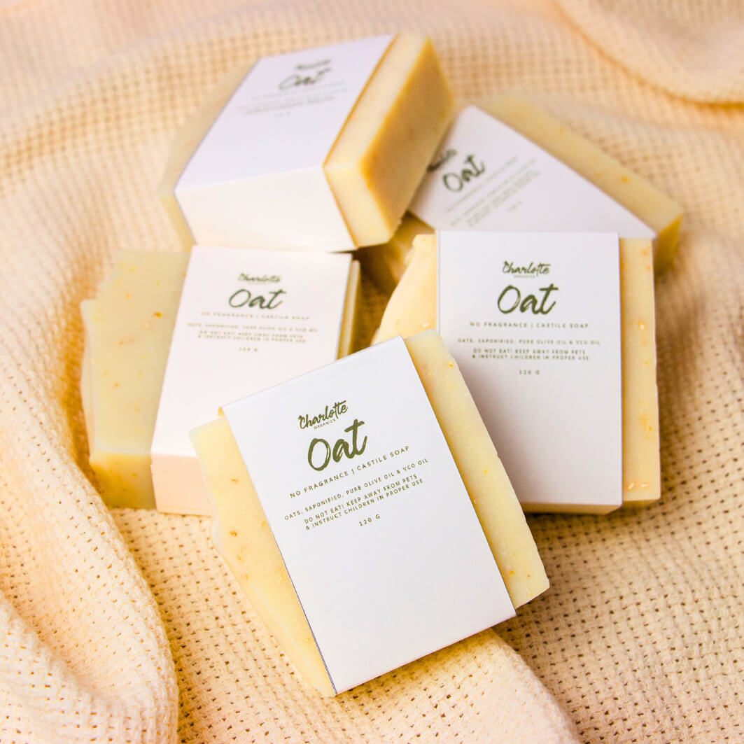 (Set of 5) Charlotte Organics Acne Clear Oats Solution Soap