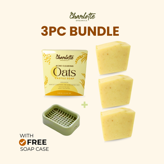 (Set of 3) Charlotte Organics Acne Clear Oats Solution Soap