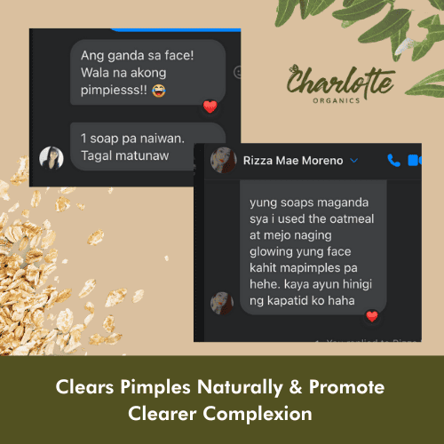 (Set of 5) Charlotte Organics Acne Clear Oats Solution Soap My Store