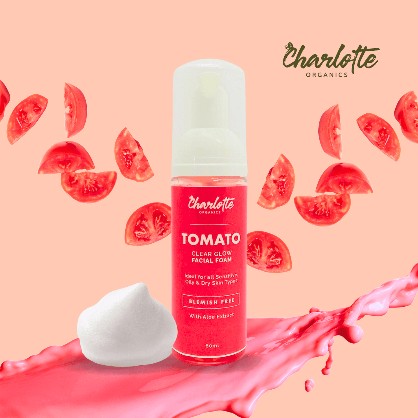 Tomato Clear Glow Facial Foam