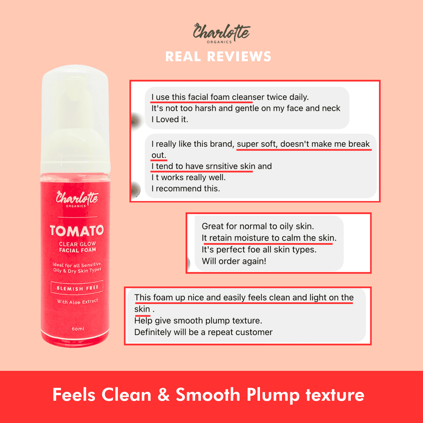 Tomato Clear Glow Facial Foam