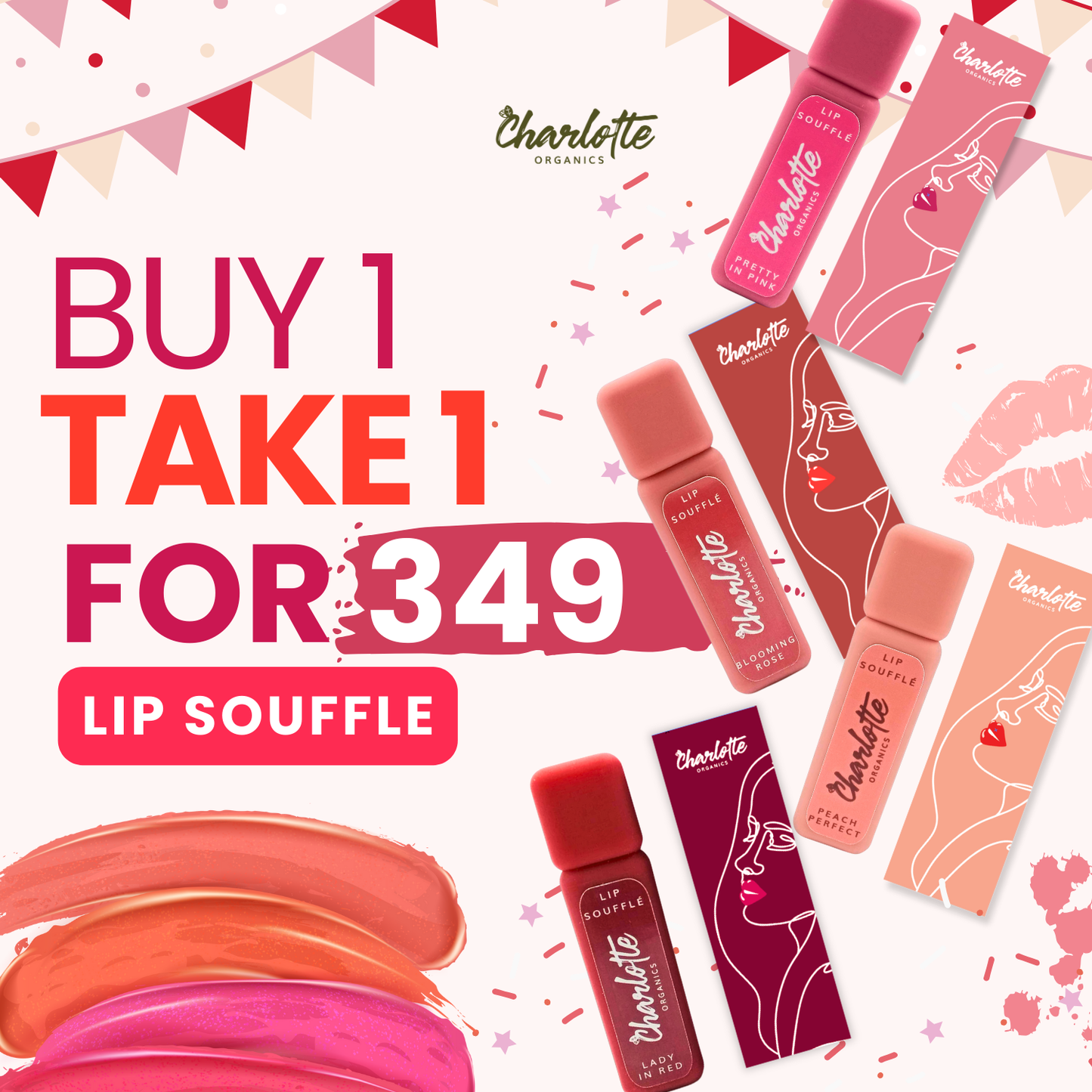 [PROMO] 4pc Lip Soufflé Shade SET