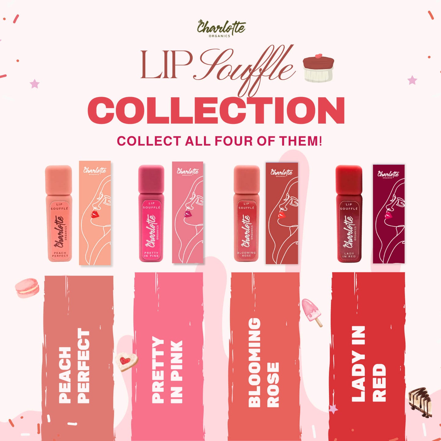 4pc Lip Soufflé Shade SET