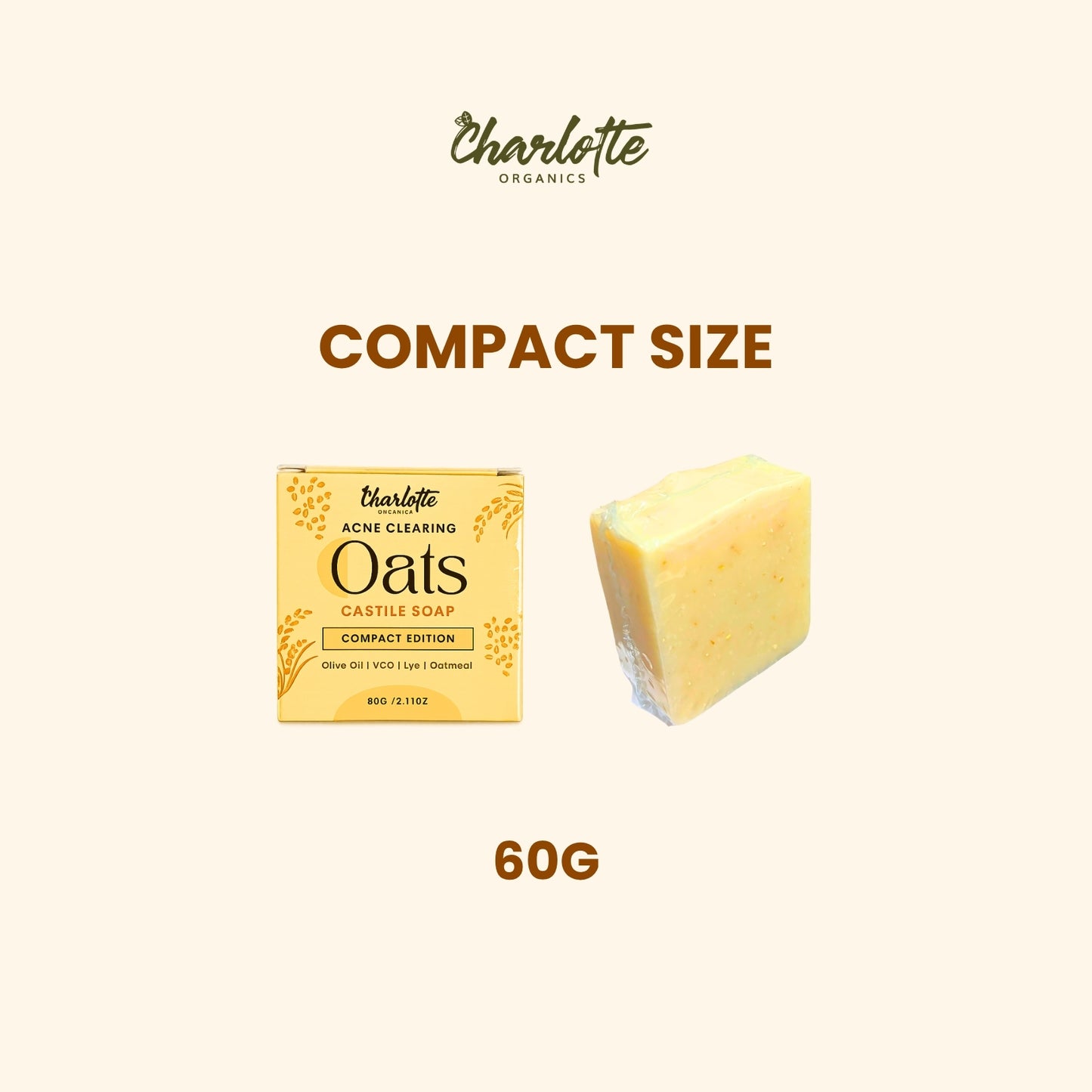 [Compact Size] Acne Clearing Oatmeal Soap 60g