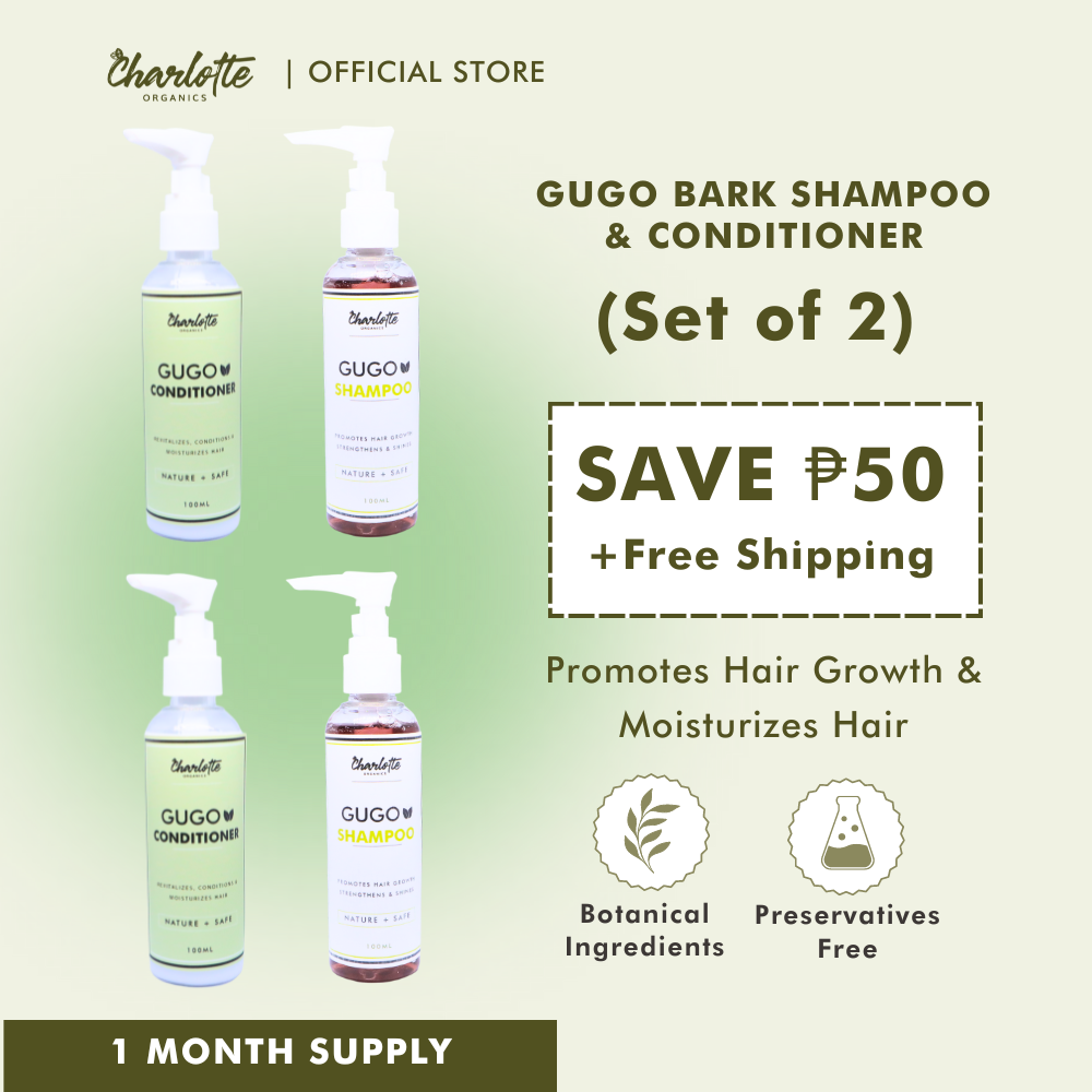 Chemical-Free Gugo Bark Shampoo & Conditioner Bundle