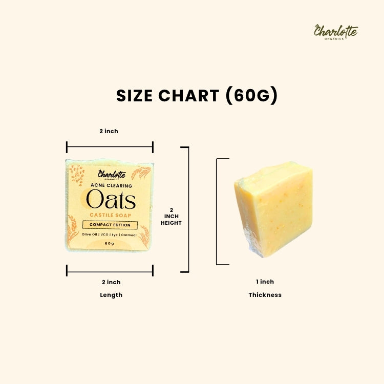 [Compact Size] Acne Clearing Oatmeal Soap 60g